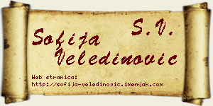 Sofija Veledinović vizit kartica